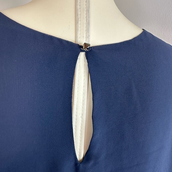 ASTR THE LABEL Sleeveless Navy Beaded Embellished Top | Size Medium - Picture 5 of 9